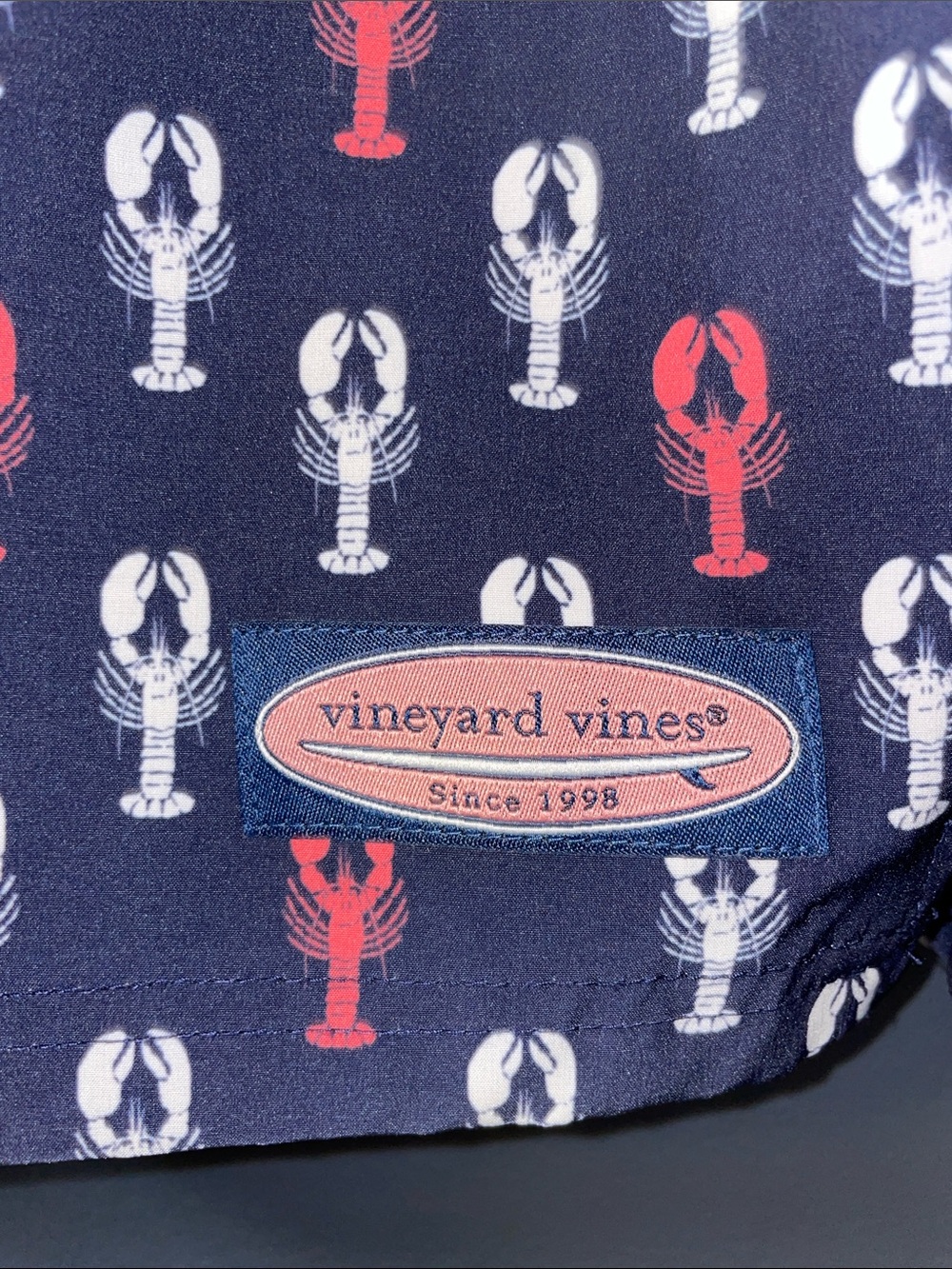 Vineyard Vines Men's UPF 50 Chappy Lobster Lined Swim Shorts, Size 1XB - Picture 5 of 11